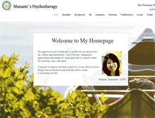 Tablet Screenshot of manamiyamamototherapy.com